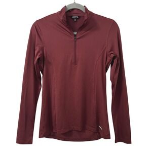 Kerrits 1/4 Zip Pullover Top XS Burgundy Equestrian Riding Performance